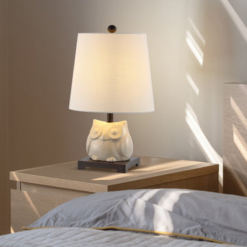 Justina 16" Ceramic Mini LED Table Lamp - JONATHAN Y